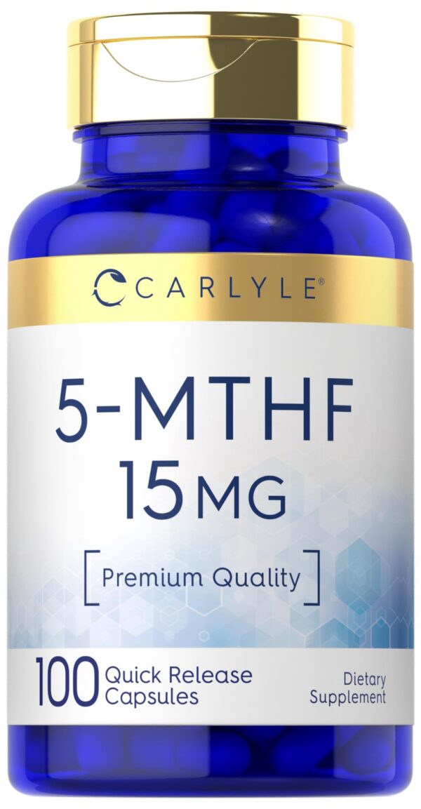 Frente del frasco Carlyle 5-MTHF L-Methylfolate