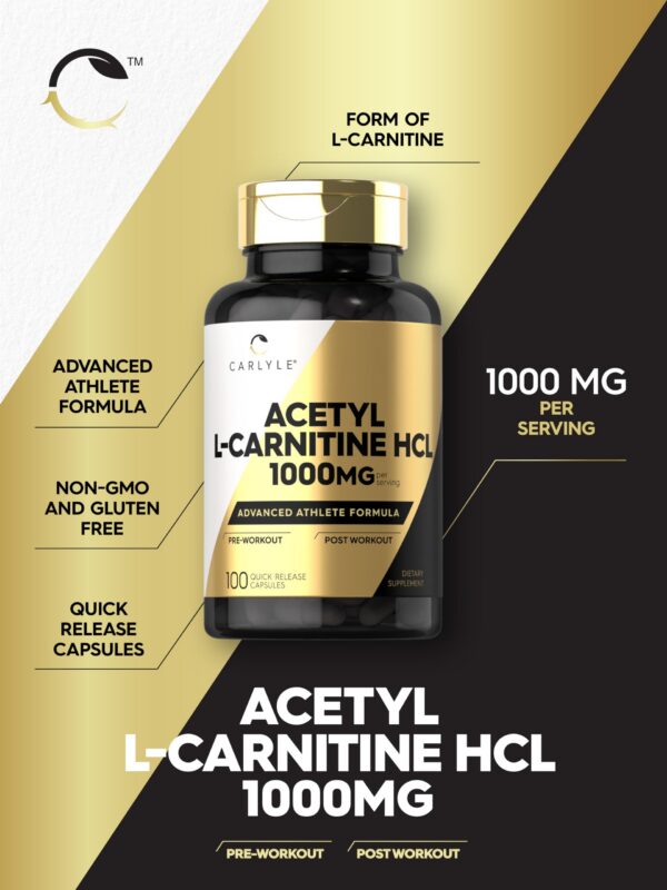 Version 1.0.0 Frente de botella Carlyle Acetyl L-Carnitine