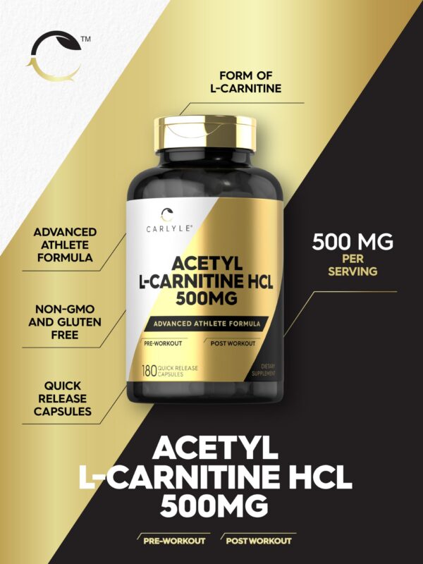 Detalles de uso Carlyle Acetyl L-Carnitine HCL