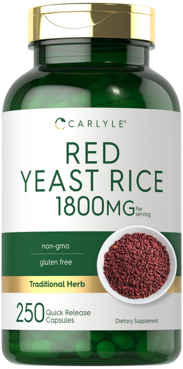 Carlyle suplemento arroz rojo de levadura 250 cápsulas