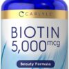 Version 1.0.0 Frente del envase Carlyle Biotin 5000mcg 360 tabletas
