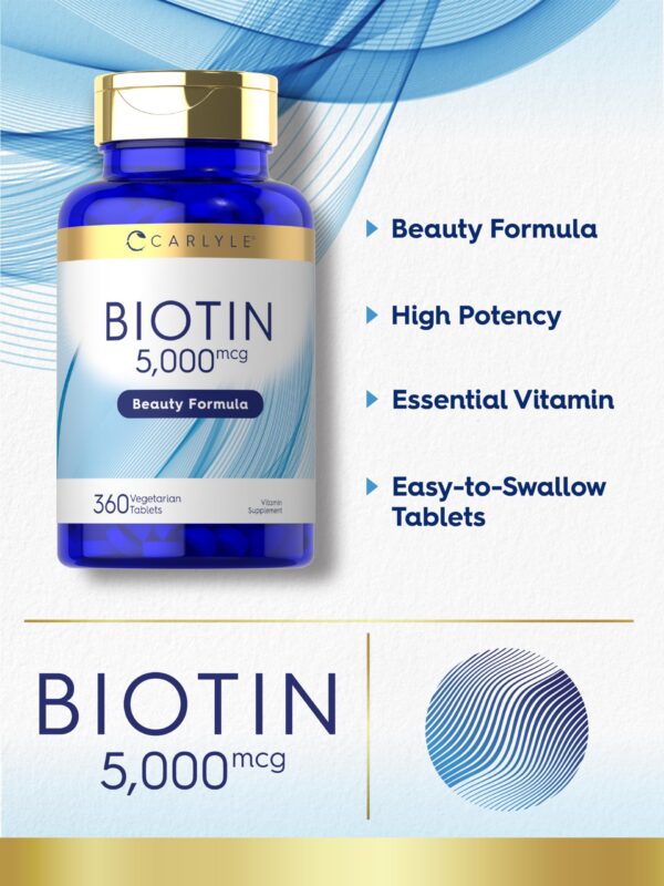 Version 1.0.0 Tabletas vegetarianas Carlyle Biotin 5000mcg