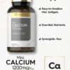 Frasco de calcio 1200 mg cápsulas blandas de Carlyle