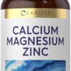 Carlyle calcio magnesio zinc caplets frente