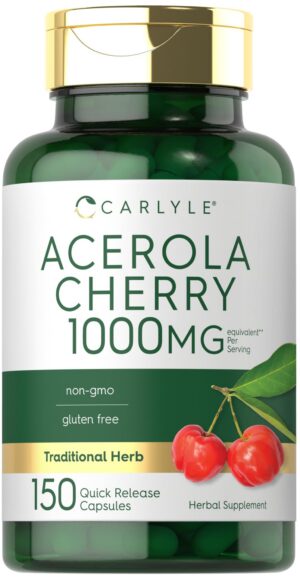 Version 1.0.0 Carlyle cápsulas Acerola Cherry 1000 mg 150 unidades
