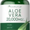 Carlyle cápsulas blandas concentración aloe vera 20,000mg