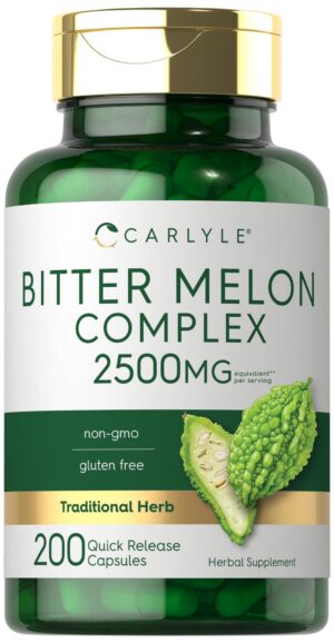 Carlyle cápsulas de melón amargo 2500 mg y extracto sin OGM