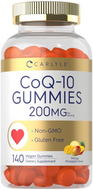 Gomitas Carlyle CoQ10 200 mg frasco frontal
