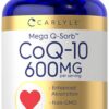 Cápsulas blandas Carlyle CoQ10 600 mg