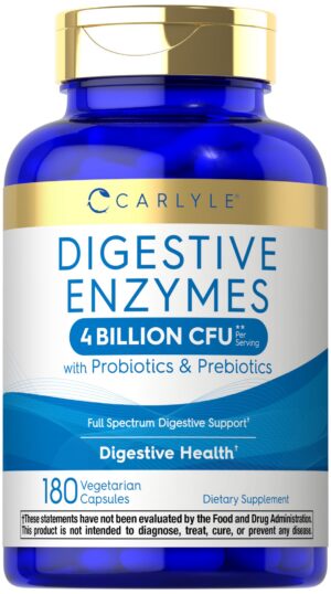 Etiqueta frontal de Carlyle Digestive Enzymes