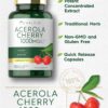 Etiqueta nutricional Carlyle Acerola Cherry cápsulas