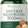 Carlyle extracto shiitake 3000mg 200 cápsulas suplemento natural