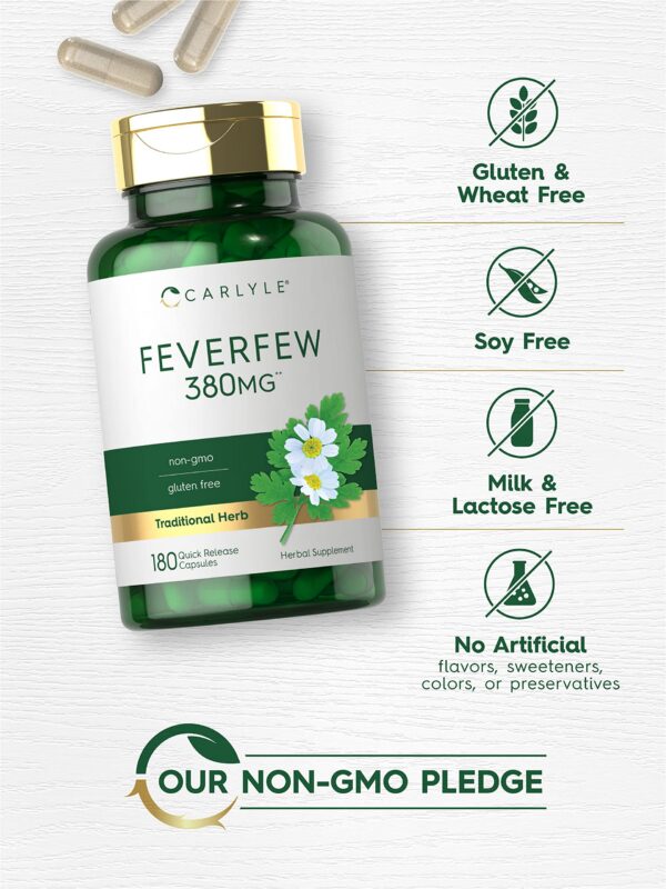 Version 1.0.0 Frasco Feverfew Carlyle 180 cápsulas