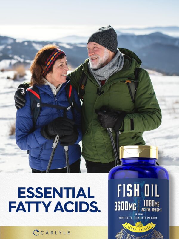 Etiqueta del suplemento Carlyle Fish Oil
