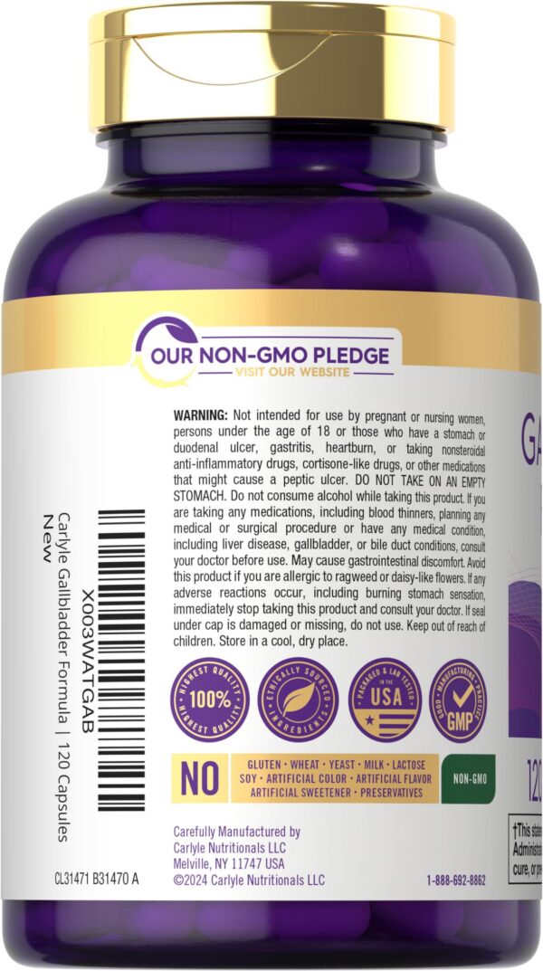 Cápsulas de liberación rápida Carlyle