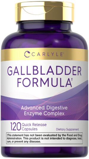 Empaque Carlyle Gallbladder Formula y cápsulas