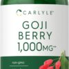 Carlyle goji berry suplemento antioxidante 120 cápsulas naturales