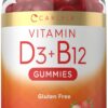 Carlyle gomitas vitamina d3 b12 sabor fresa 90 unidades