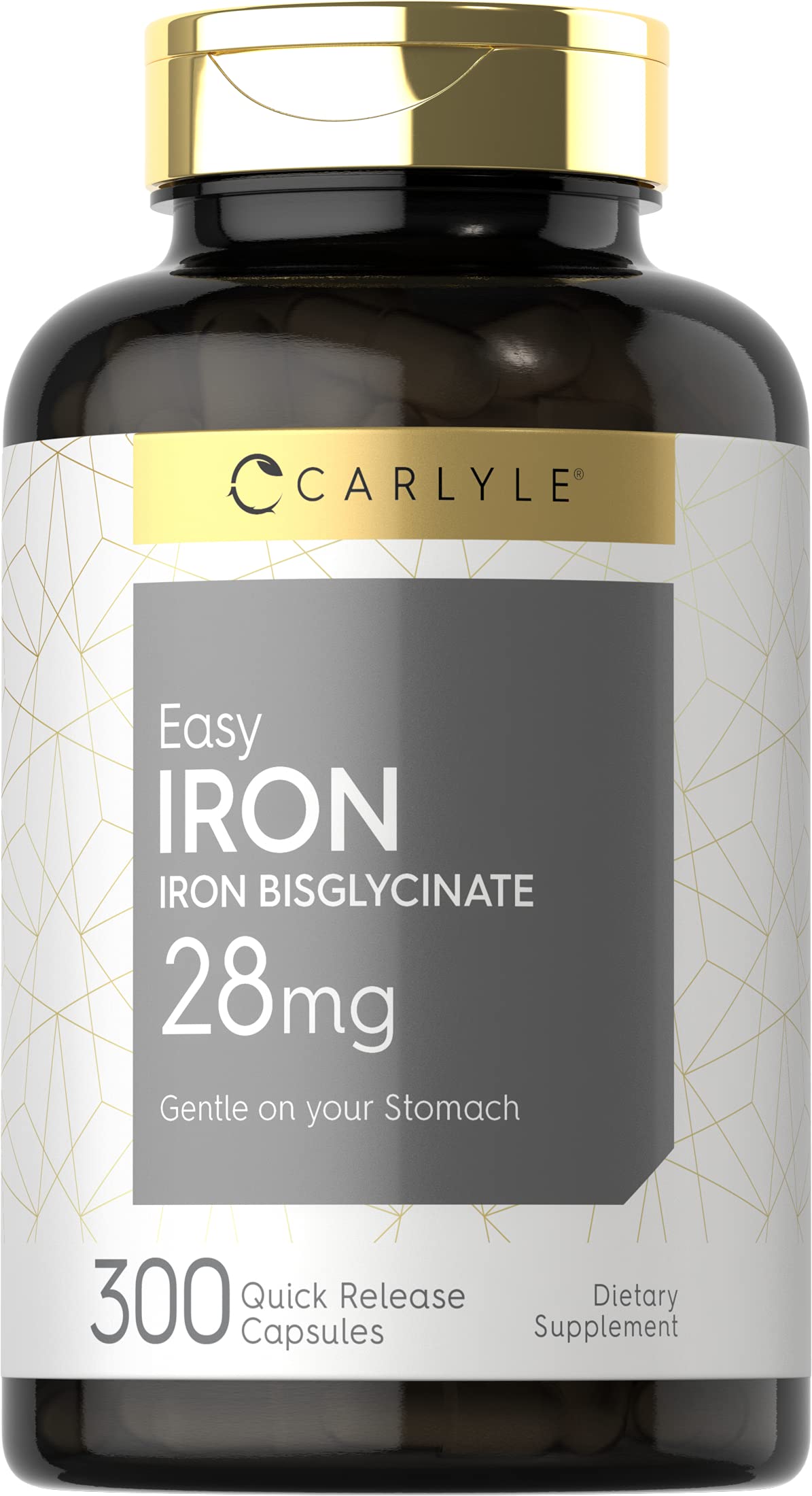 Carlyle Iron Bisglycinate, 28 mg