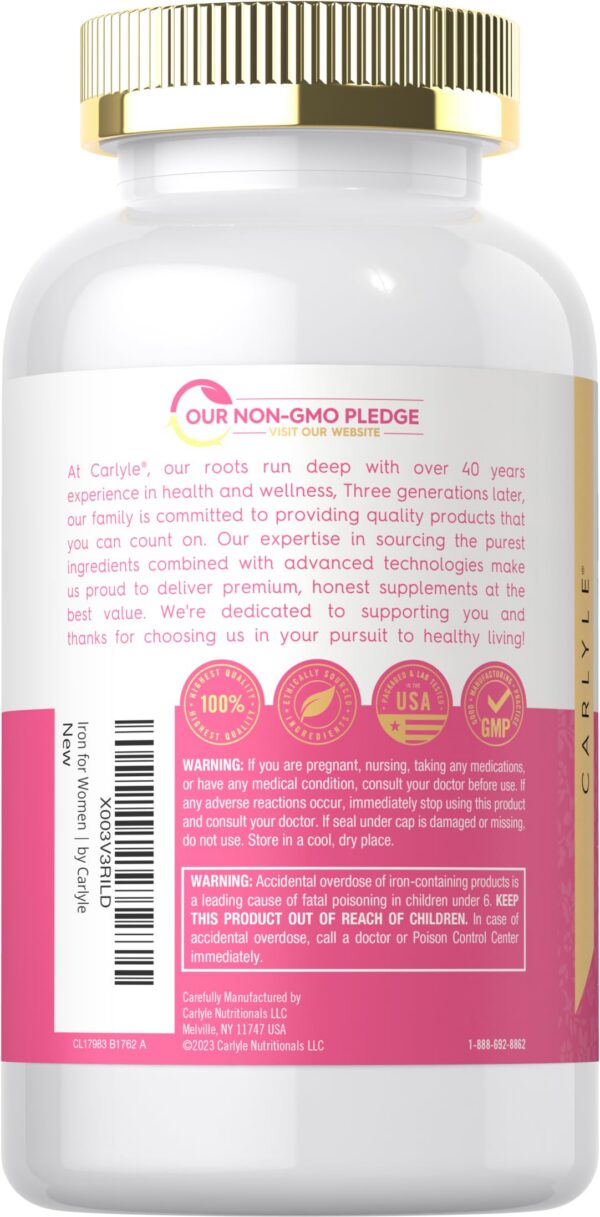 Version 1.0.0 Frasco Carlyle Hierro para mujeres lateral