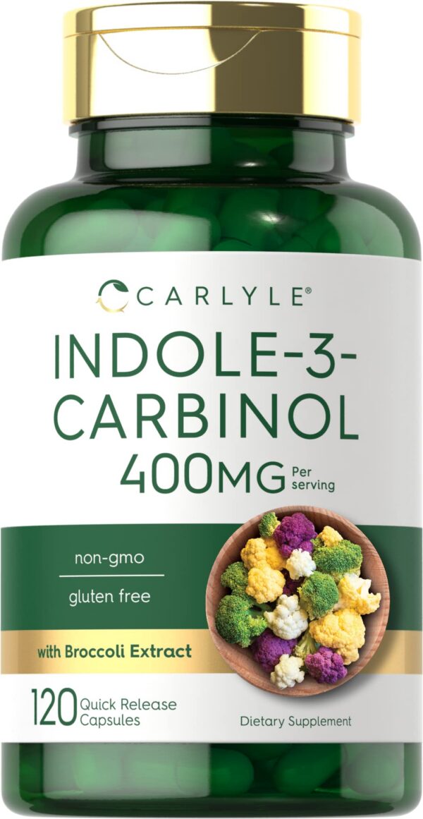 Carlyle Indole-3-Carbinol 400 mg cápsulas frasco