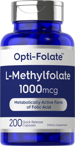 Etiqueta frontal Carlyle L-Metilfolato 1000 mcg