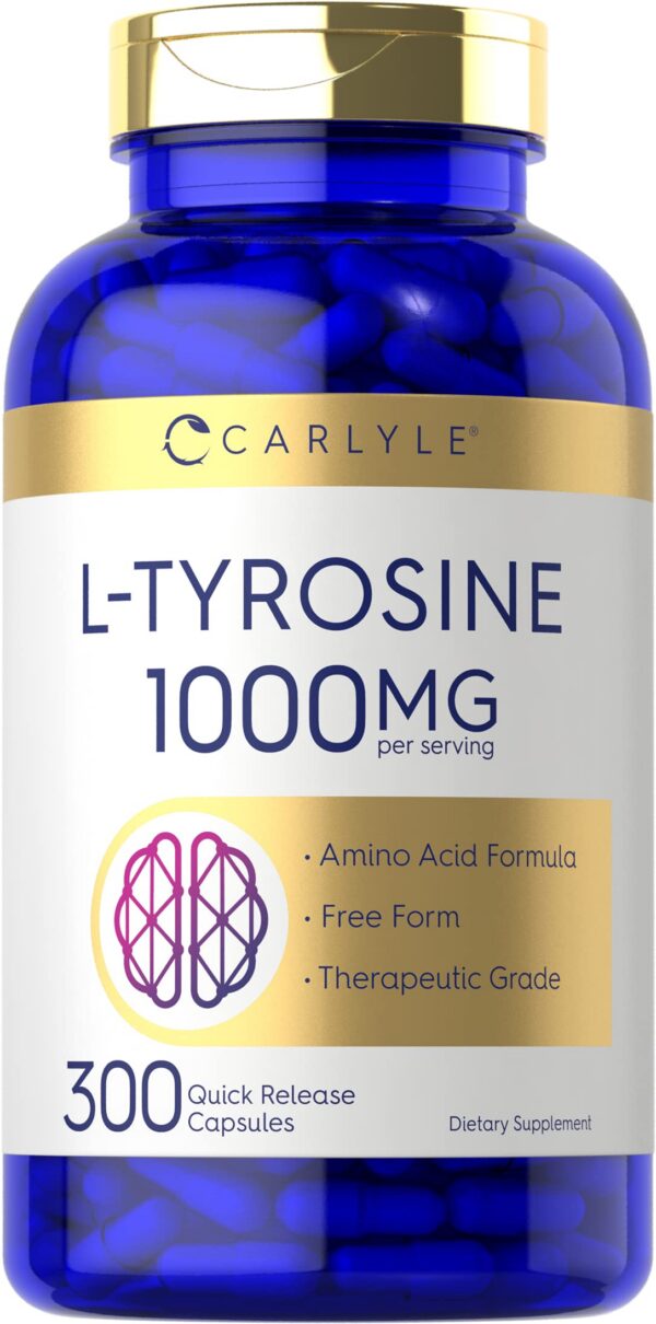 Version 1.0.0 Carlyle L-Tirosina 1000 mg cápsulas frasco