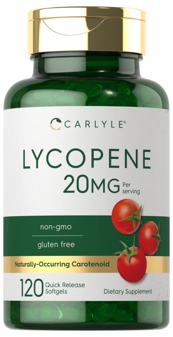 Carlyle licopeno 20 mg cápsulas blandas frentes