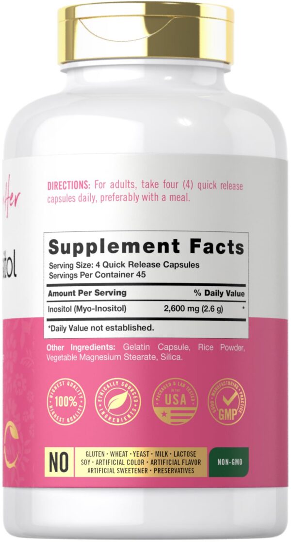 Etiqueta Carlyle Myo-Inositol 2600 mg