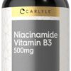 Carlyle Niacinamide 500 mg cápsulas etiqueta frontal