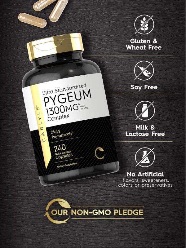 Carlyle Pygeum cápsulas estándar fitoesteroles extracto africano