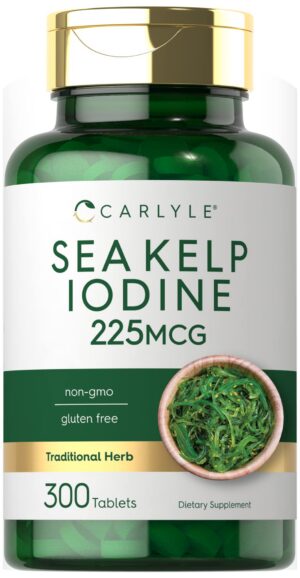 Frontal de Carlyle Sea Kelp Iodine Tabletas