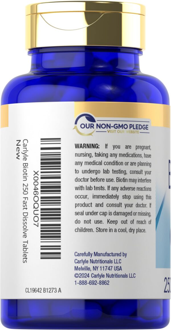 Carlyle suplemento biotina para cabello piel y uñas