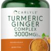Carlyle suplemento cúrcuma y jengibre 120 cápsulas blandas