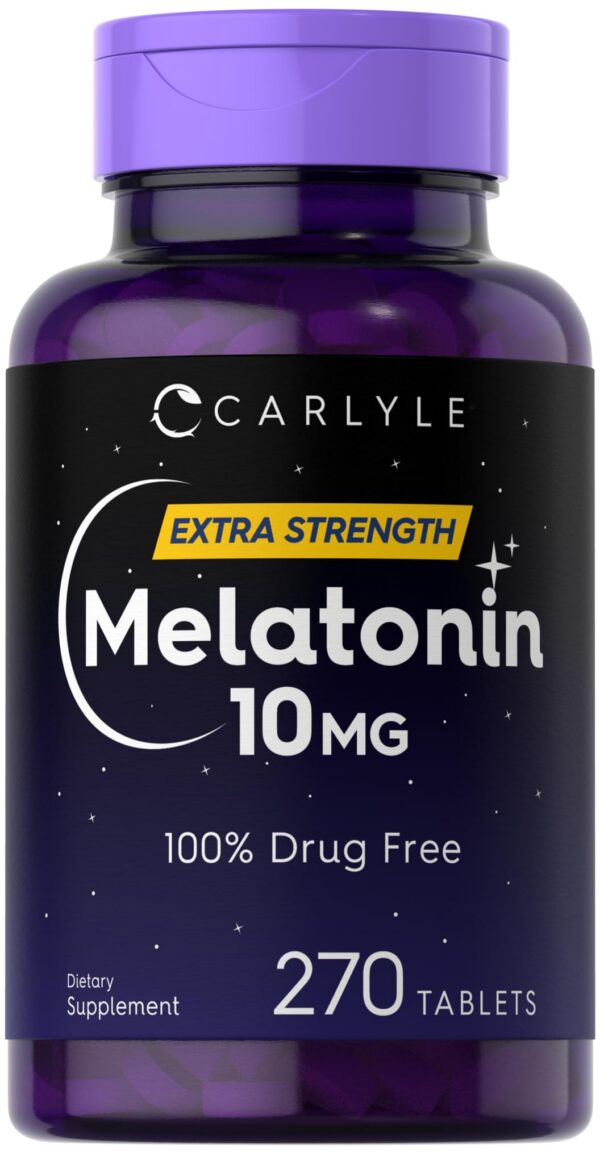 Carlyle tabletas melatonina 10mg con L-teanina para dormir