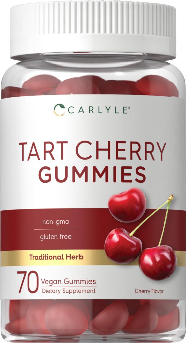 Version 1.0.0 Carlyle Tart Cherry Gummies etiqueta frontal