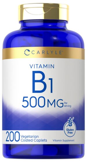 Carlyle vitamina b1 500mg comprimidos vegetarianos 200 unidades