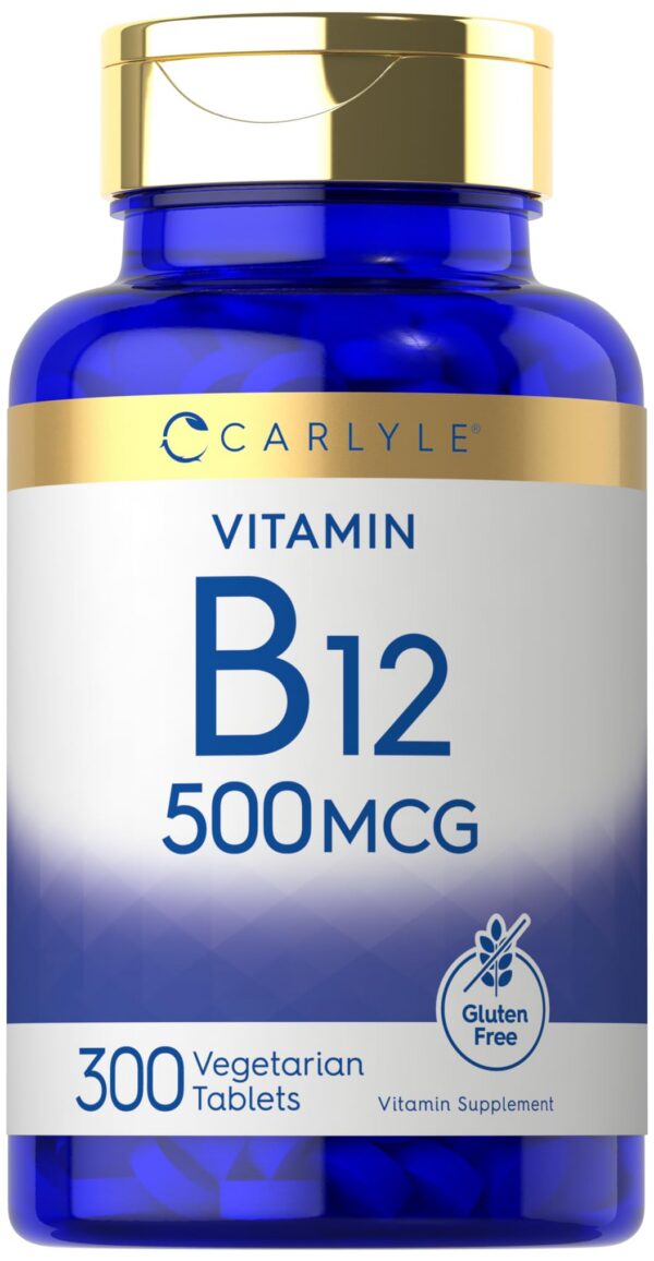 Botella Carlyle vitamina B12 500 mcg 300 tabletas