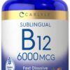 Carlyle paquete vitamina b12 6000mcg tabletas sublinguales