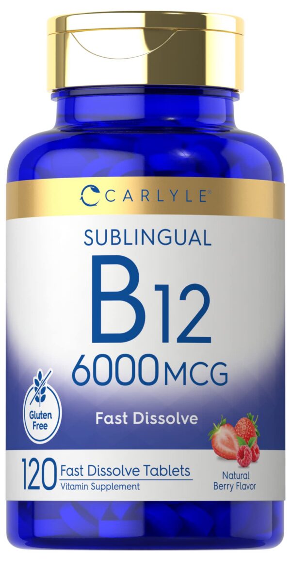 Carlyle paquete vitamina b12 6000mcg tabletas sublinguales