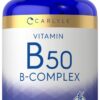 Carlyle vitamina b50 complejo paquete 180 tabletas vegetales