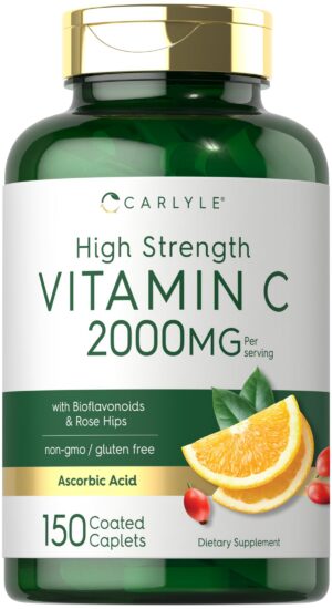 Version 1.0.0 Carlyle vitamina c 2000mg con rosa mosqueta frasco frontal