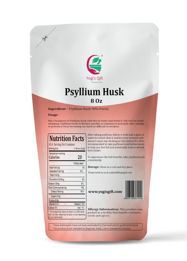 Cáscara de psyllium natural molida fina 98% pureza
