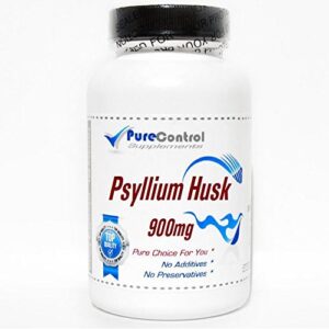 Cáscara de psyllium 900mg 90 cápsulas PureControl Supplements