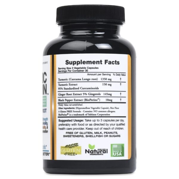 Catalina Naturals suplemento cúrcuma caja lateral