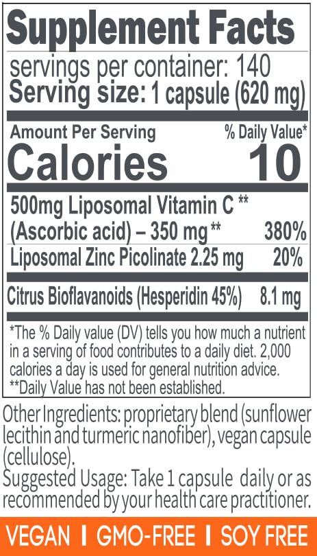 Cápsula liposomal y etiqueta