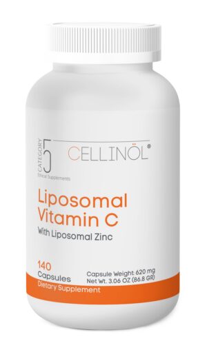 Frontal de la botella Category 5 Liposomal Vitamina C