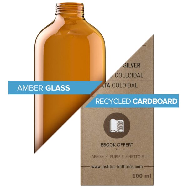 Frasco ambar Catharsis gel plata coloidal
