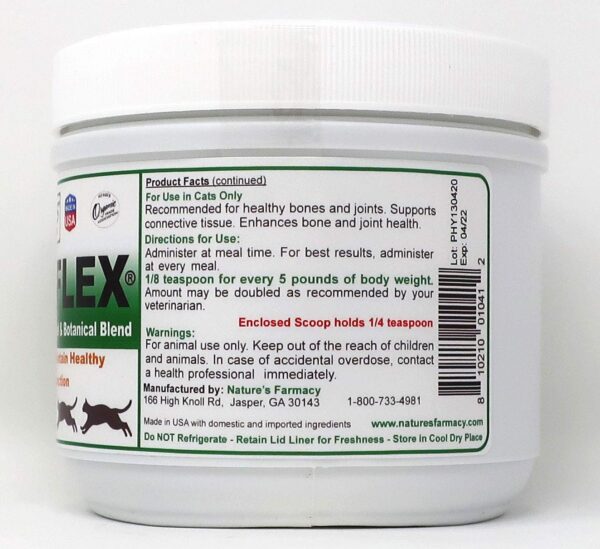 Frasco de polvo dentro de la caja