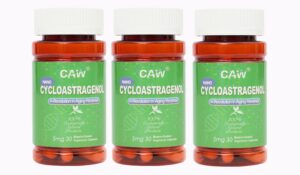 Version 1.0.0 CAW Nano Cycloastragenol caja de 90 cápsulas